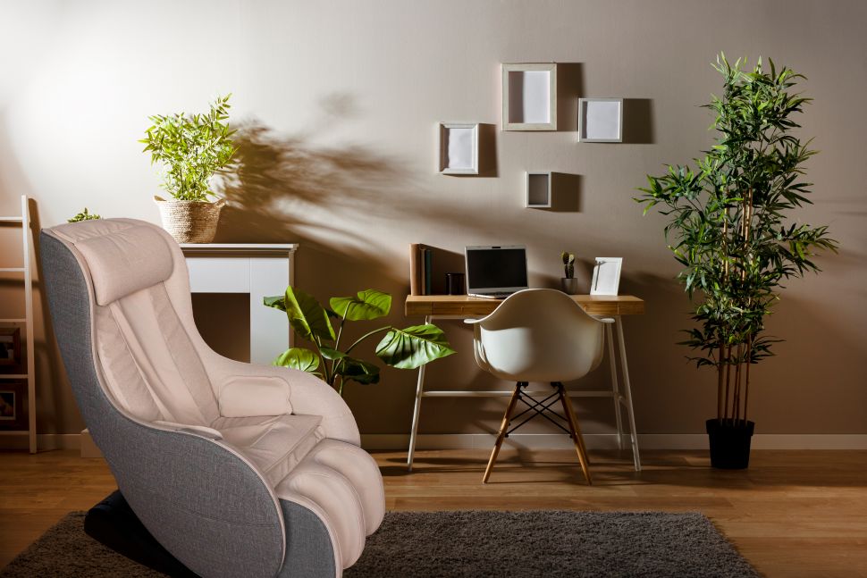 Массажное кресло Ergonova Organic Mini Beige Grey Массажное кресло Ergonova Organic Mini Beige Grey