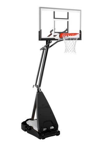 Баскетбольная стойка мобильная Spalding Ultimate Hybrid 54 стекло, 7U1674CN