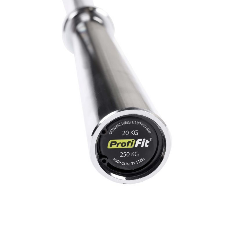 Гриф для штанги олимпийский 220 см (до 250 кг, замки-пружины) D50 мм PROFI-FIT