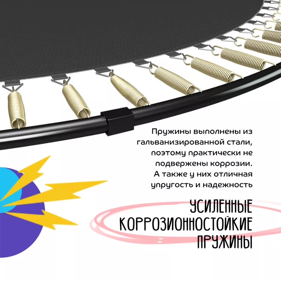Батут с защитной сеткой KedaJump Jumpinator 14FT		