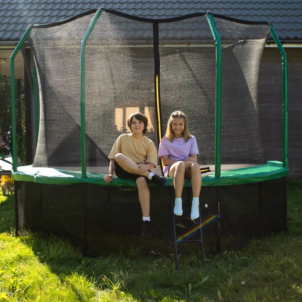 Батут с защитной сеткой KedaJump Jumpinator 14FT		