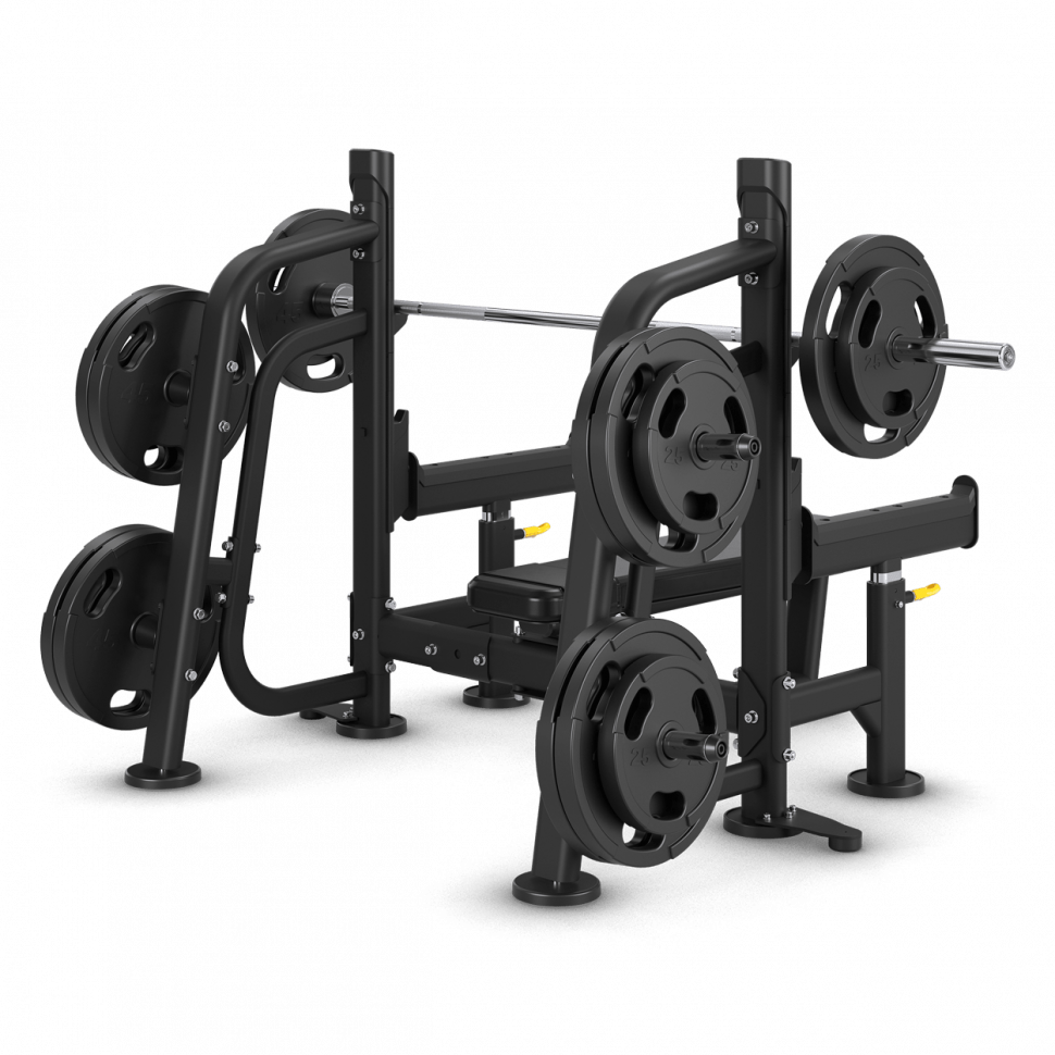  Скамья горизонтальная для жима со страховочными упорами Vision Fitness VST700-FW88