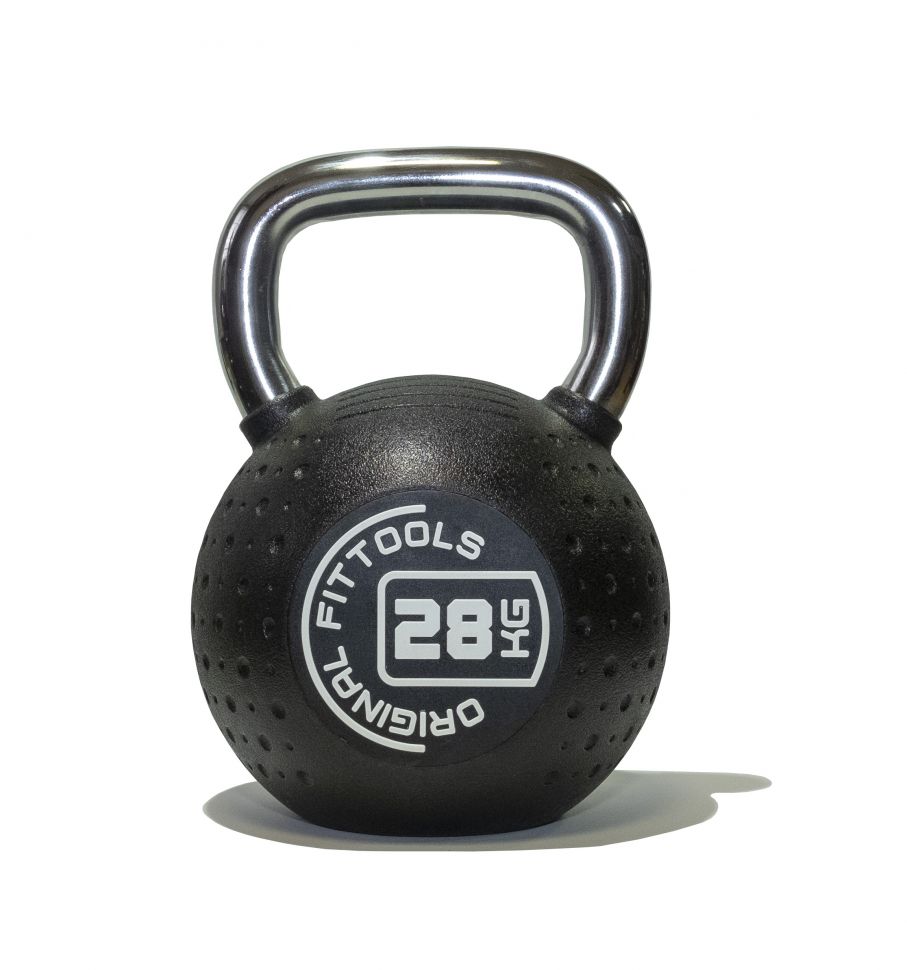 Гири с хромированной ручкой полиуретан (CPU) Original FitTools от 4 до 32 кг 