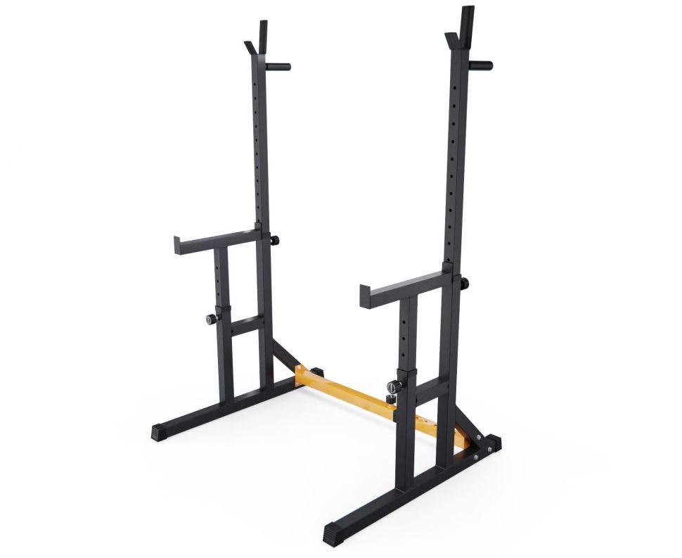 Стойка для штанги с подстраховкой DFC Y-GYM TF-63 (с упорами для отжиманий)