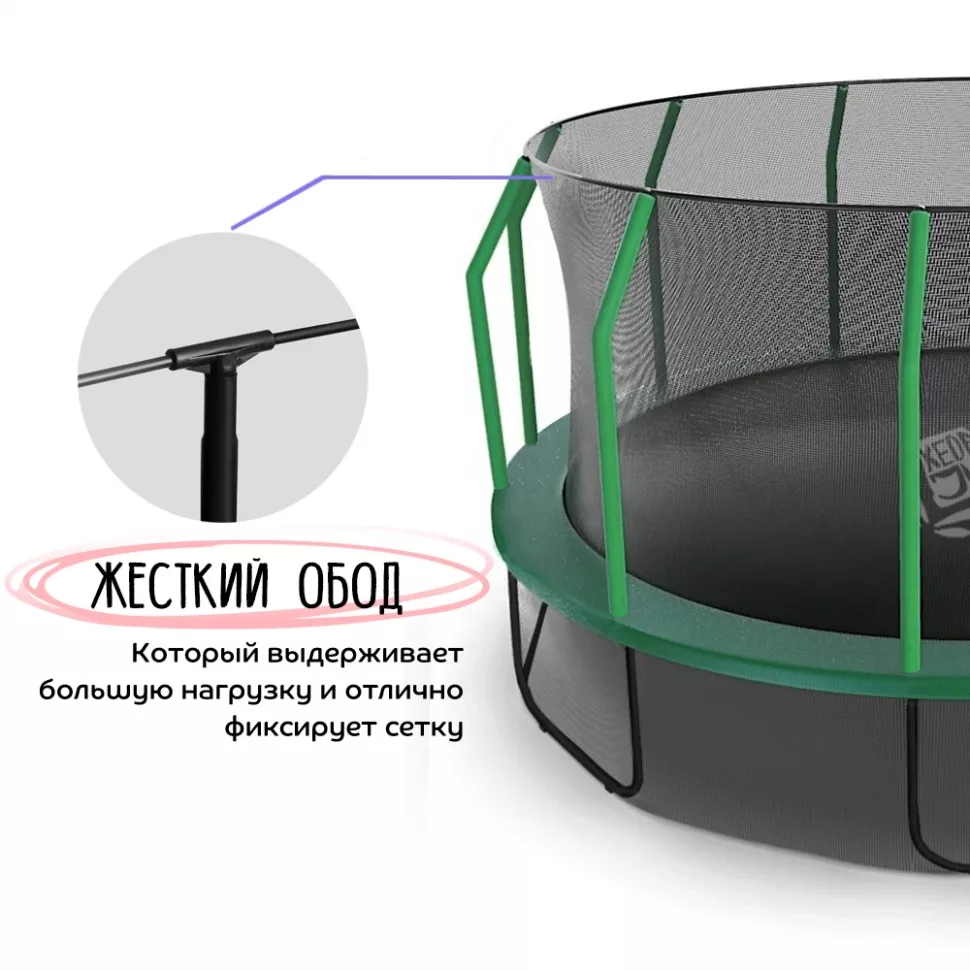 Батут с защитной сеткой KedaJump Jumpinator 8FT