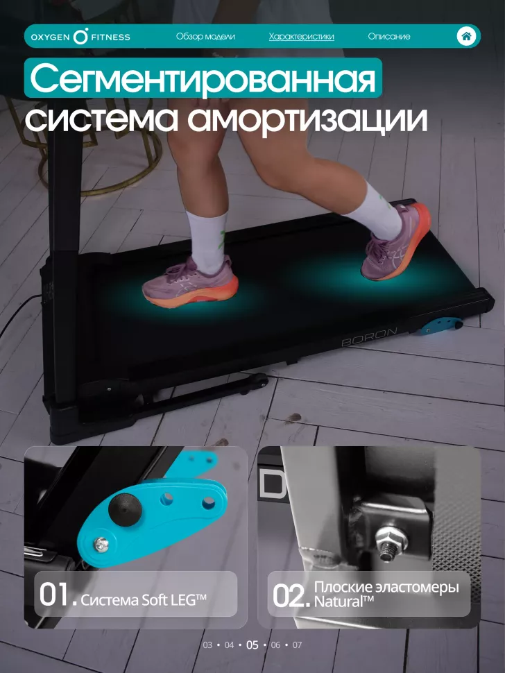 Беговая дорожка домашняя Oxygen Fitness Boron