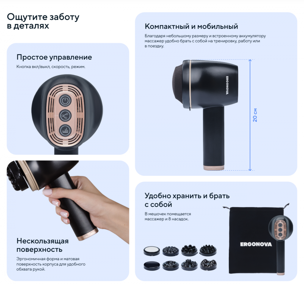 Массажер для тела Ergonova Cellemon Pro