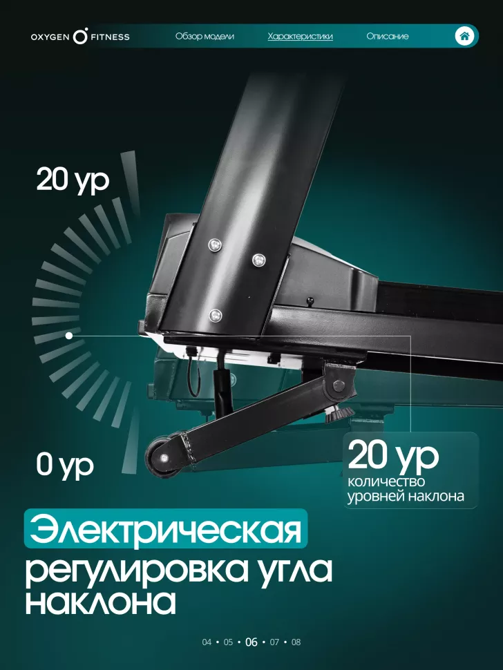 Беговая дорожка полукоммерческая Oxygen Fitness Argon Led Pro