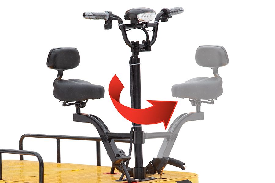 Платформенная тележка электрическая RuTrike Склад 1500 Платформенная тележка электрическая RuTrike Склад 1500