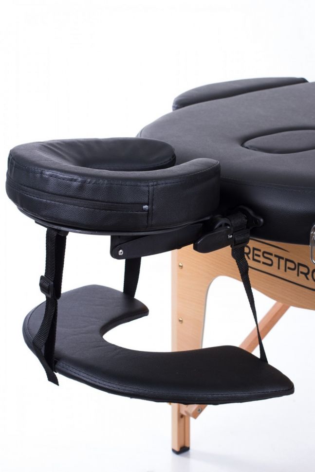 Массажный стол RestPro Classic Oval 3 Black/Cream