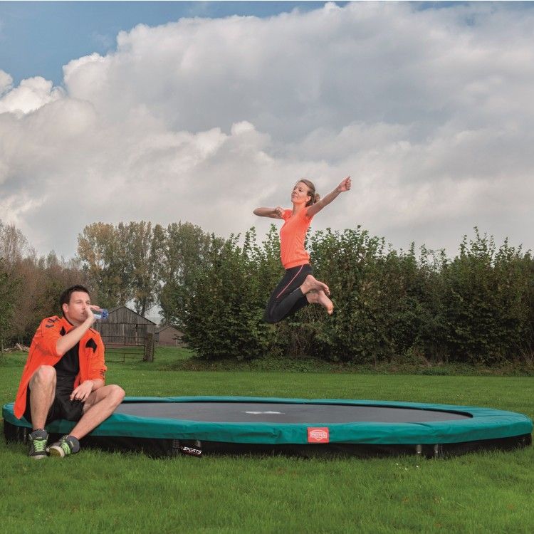 Батут Berg Champion InGround 430 Green + Safety Net Deluxe
