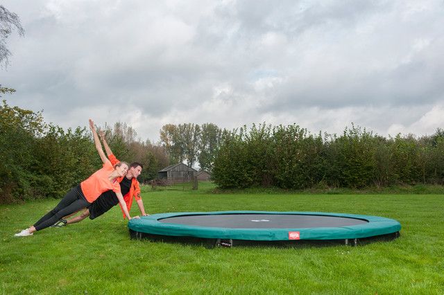 Батут Berg Champion InGround 430 Green + Safety Net Deluxe