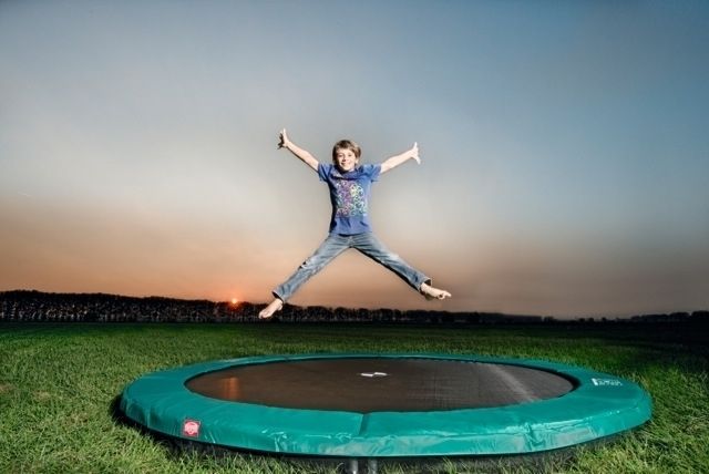 Батут Berg Champion InGround 430 Green + Safety Net Deluxe