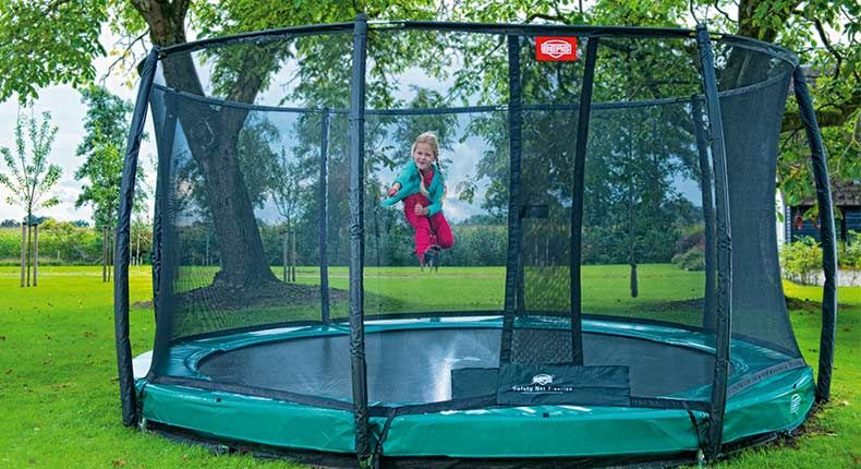 Батут Berg Champion InGround 430 Green + Safety Net Deluxe