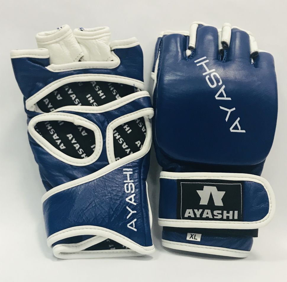 Перчатки тренировочные MMA Ayashi натуральная кожа Перчатки тренировочные MMA Ayashi натуральная кожа