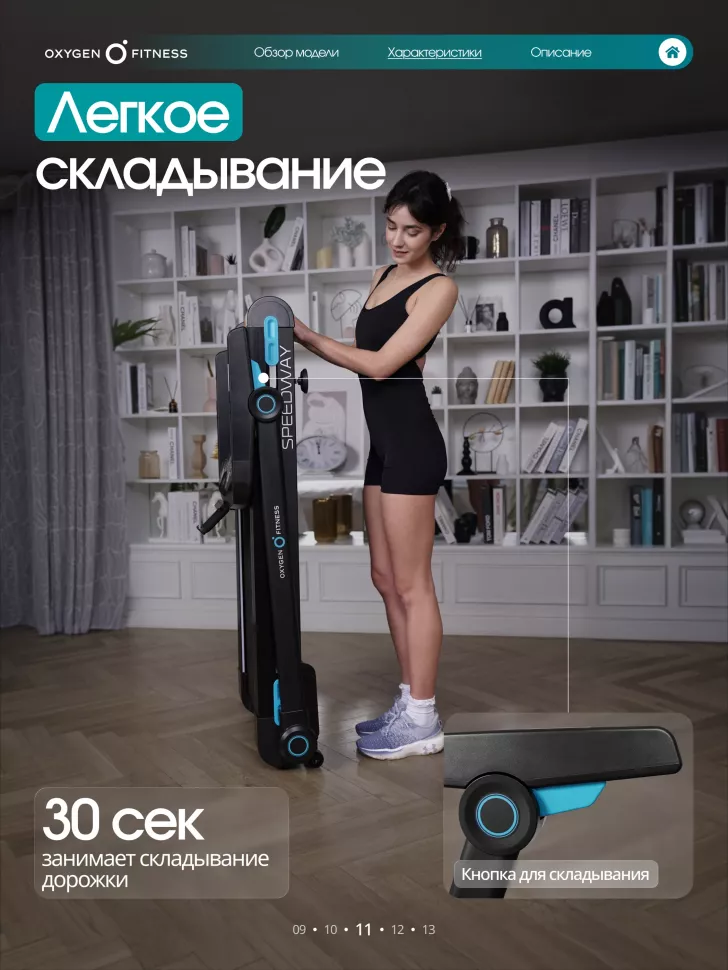 Беговая дорожка домашняя Oxygen Fitness Speedway