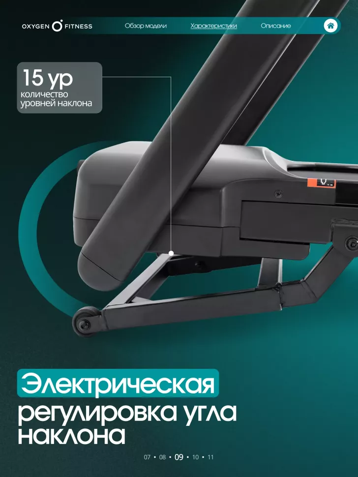 Беговая дорожка домашняя Oxygen Fitness Stride (черный)