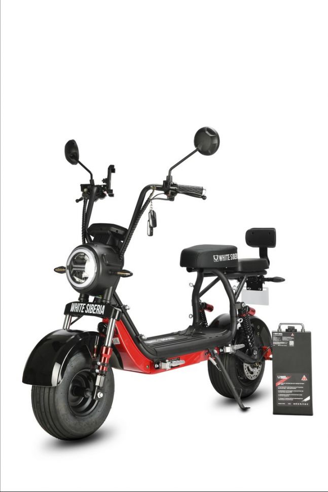 Электроскутер White Siberia Mini R 3.0 (2500W 60V) Black