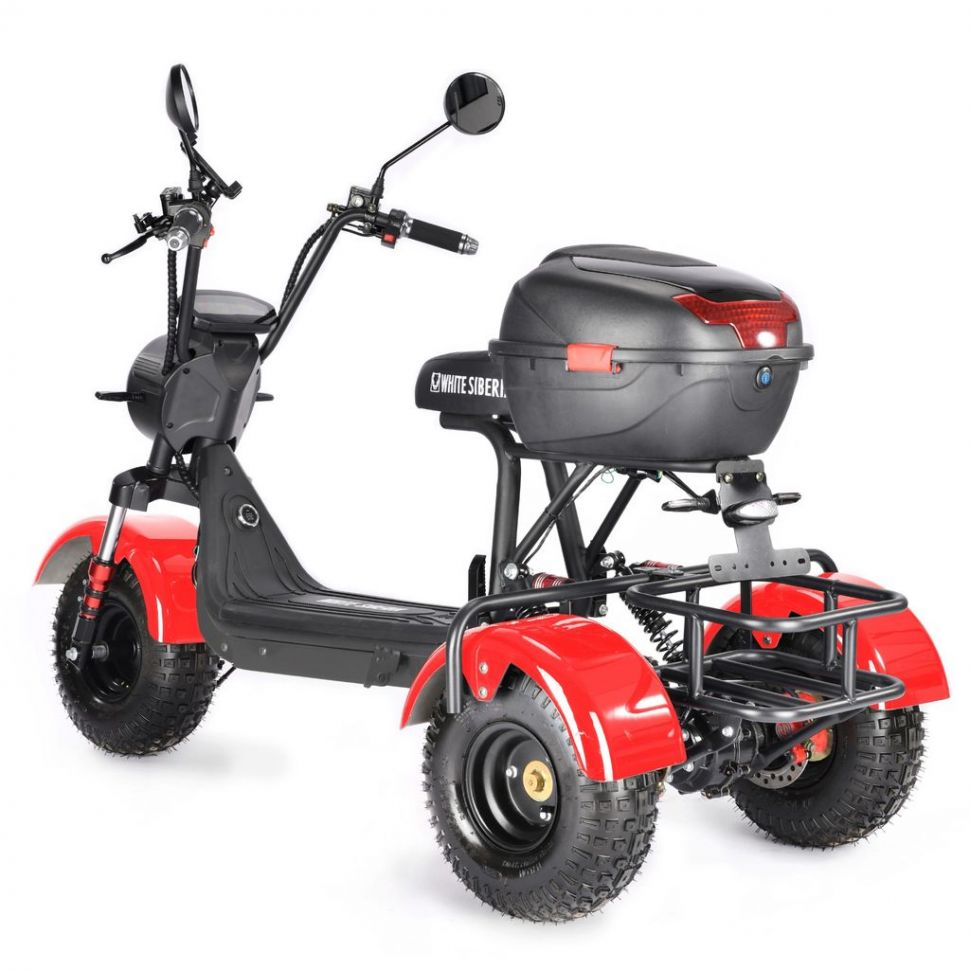 Электротрицикл White Siberia Trike Mini 1500W Black