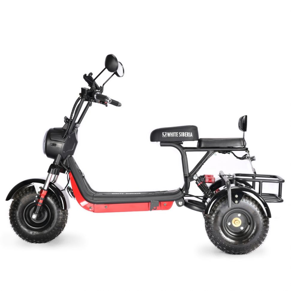 Электротрицикл White Siberia Trike Mini 1500W Black