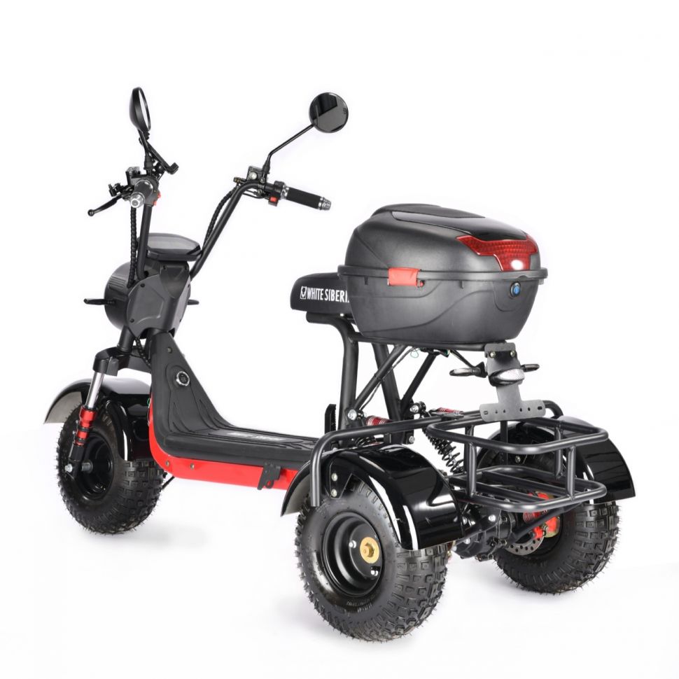 Электротрицикл White Siberia Trike Mini 1500W Black