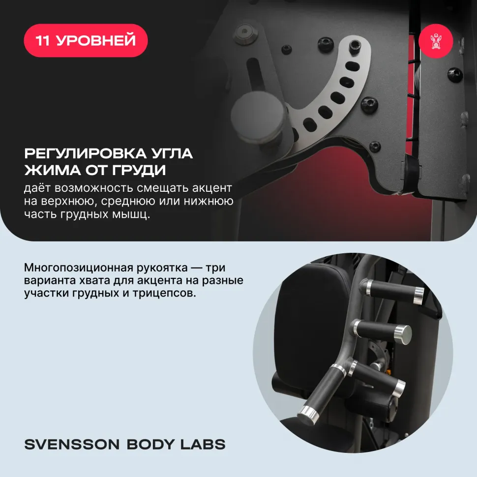 Силовой комплекс полукоммерческий Svensson Body Labs Rigel Plus Pro (стек 60 кг)