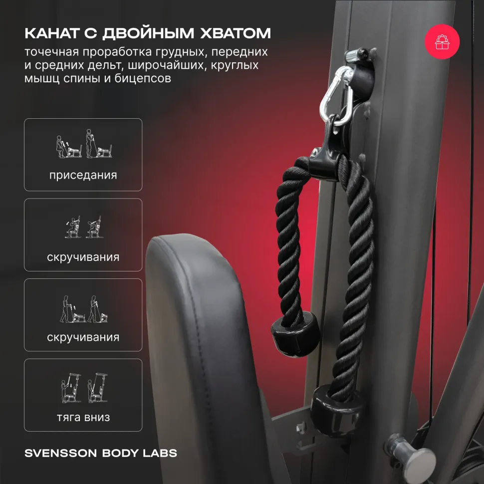 Силовой комплекс полукоммерческий Svensson Body Labs Rigel Plus Pro (стек 60 кг)
