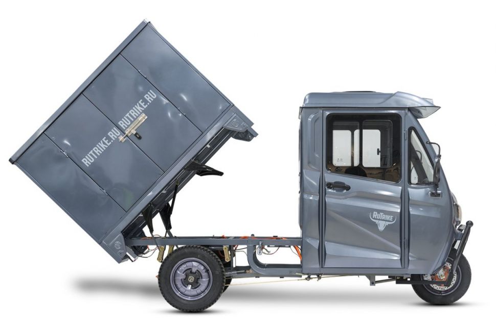 Грузовой электротрицикл Rutrike КАРГО Кабина Дуал NEXT 72V 2000W