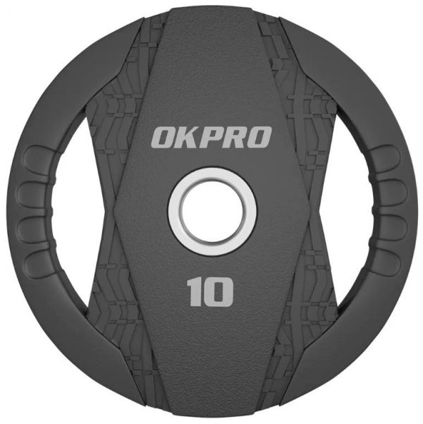 Диск олимпийский обрезиненный с хватом 1,25 - 25 кг OKPRO