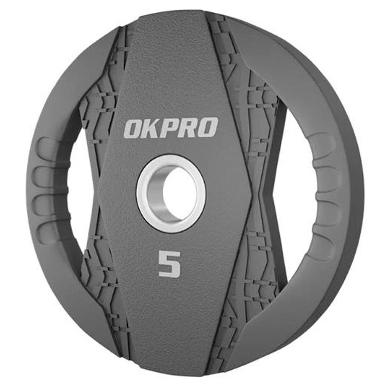 Диск олимпийский обрезиненный с хватом 1,25 - 25 кг OKPRO