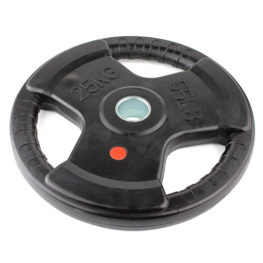 Диск обрезиненный с тройным хватом Gymmaster ANA-008 25кг