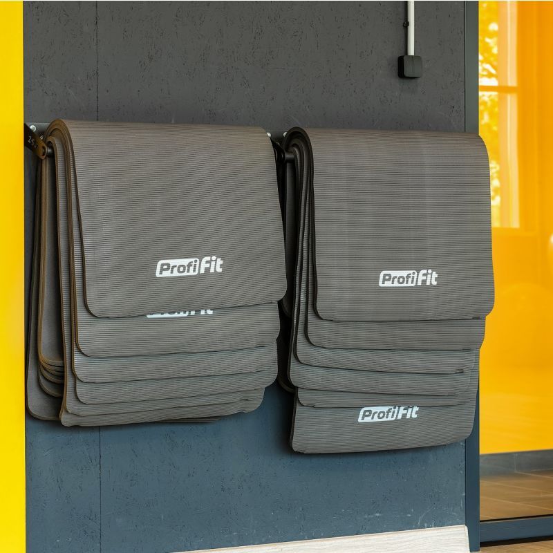 Коврик для фитнеса PROFI-FIT Soft Line 12 мм (серый) Коврик для фитнеса PROFI-FIT Soft Line 12 мм (серый)