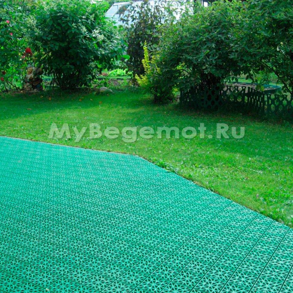 Пластиковая уличная модульная плитка Erfolg Home & Garden, зеленая