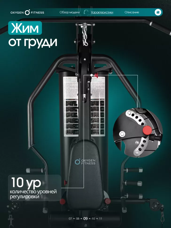 Силовой комплекс полукоммерческий Oxygen Fitness Iron