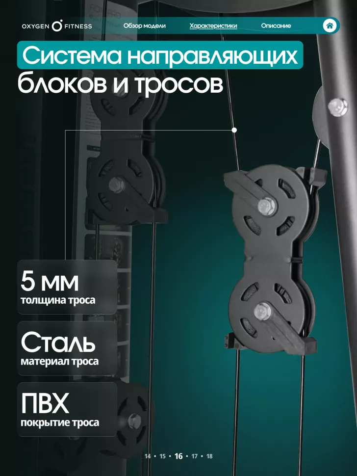 Силовой комплекс полукоммерческий Oxygen Fitness Iron