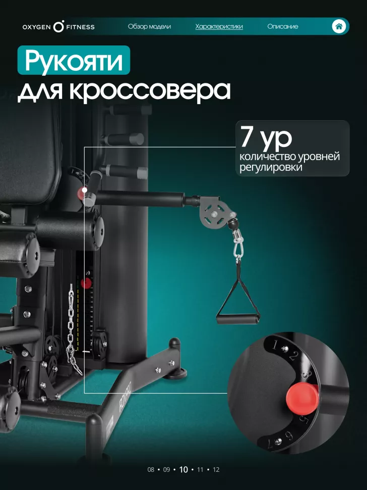 Силовой комплекс полукоммерческий Oxygen Fitness Iron Pro