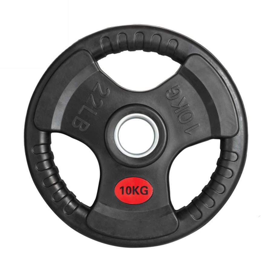 Диск обрезиненный с тройным хватом Gymmaster ANA-008 10кг