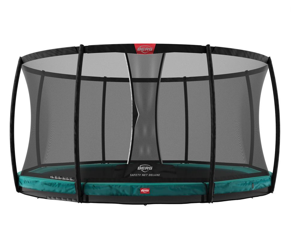 Батут Berg InGround Champion 430 Green с сеткой Deluxe