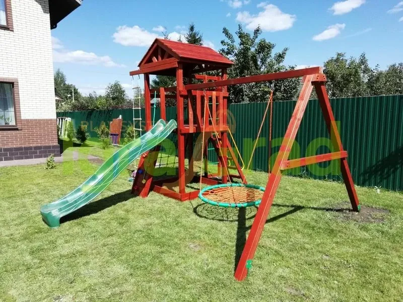 Детская игровая площадка IgraGrad Панда Фани Fort с сеткой