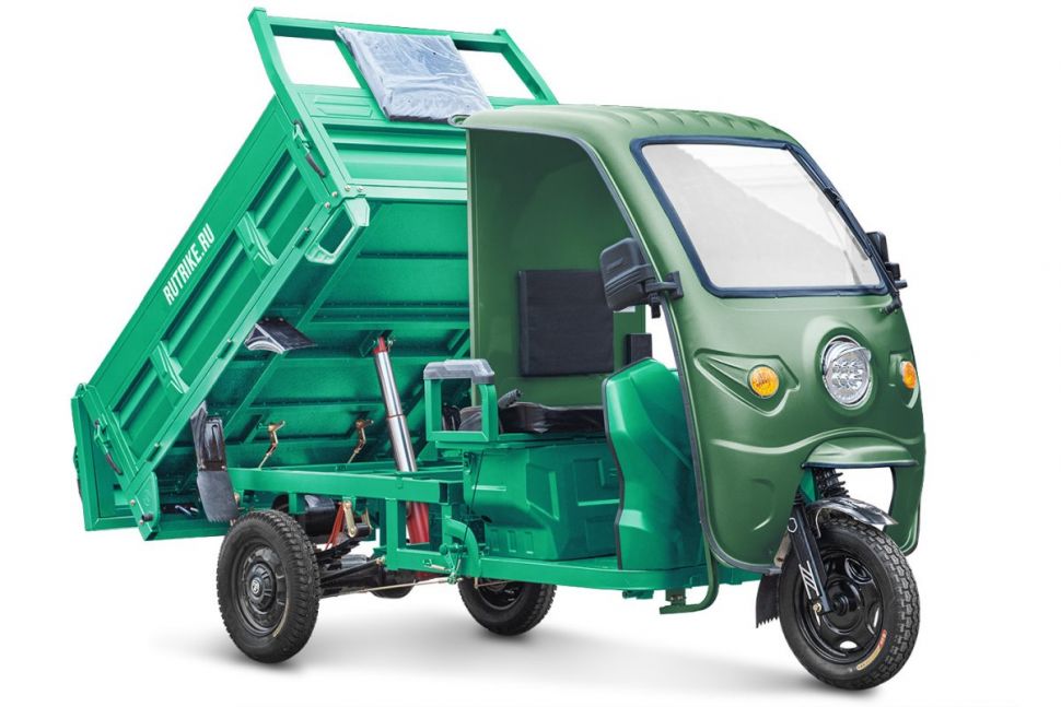 Грузовой электротрицикл Rutrike D5 Кабина гидравлика 1700 60V1200W