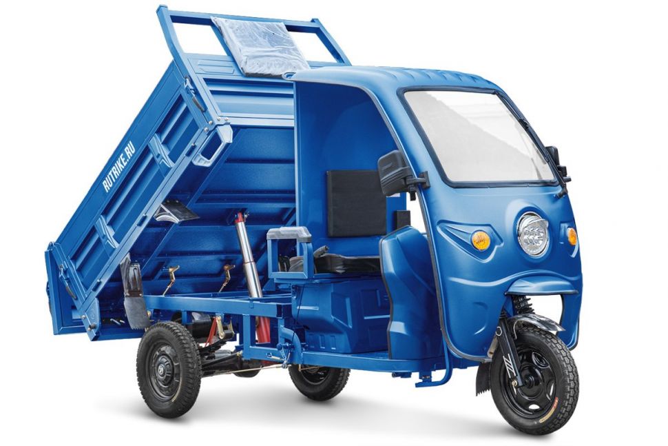 Грузовой электротрицикл Rutrike D5 Кабина гидравлика 1700 60V1200W