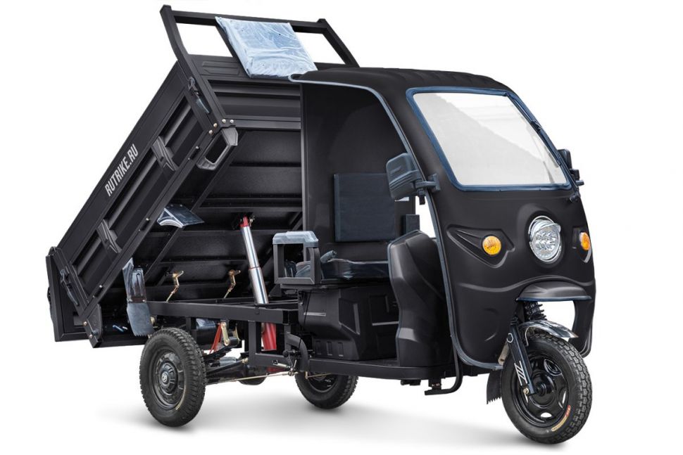 Грузовой электротрицикл Rutrike D5 Кабина гидравлика 1700 60V1200W