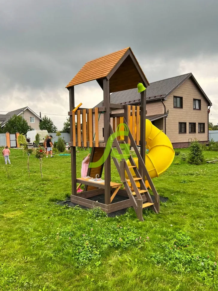 Детская игровая площадка IgraGrad Панда Фани Tower с трубой