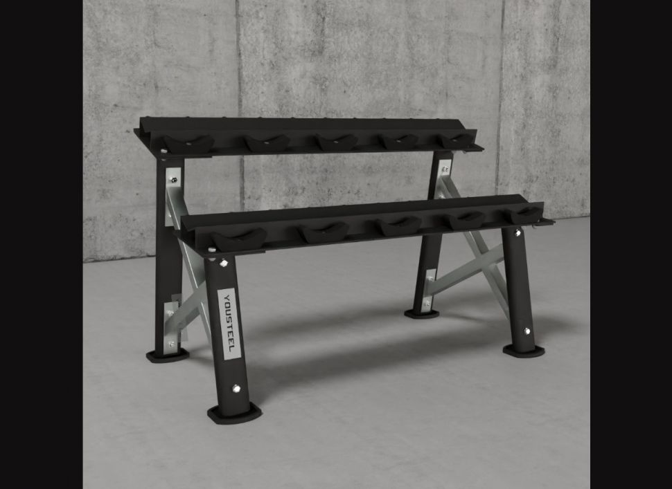 Стойка для гантелей YOUSTEEL X-shape, на 5 пар