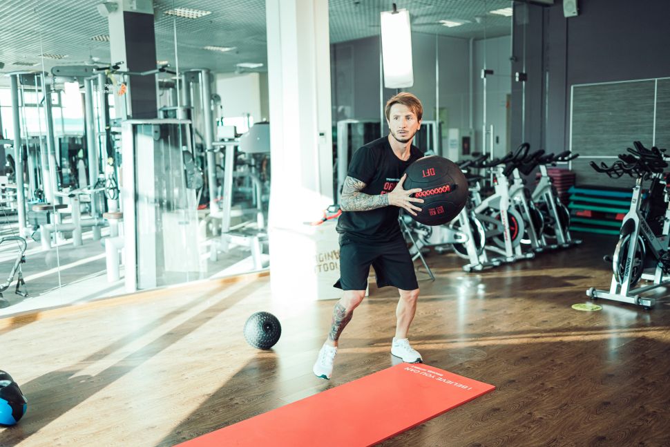 Тренировочный мяч Original FitTools Wall Ball Deluxe
