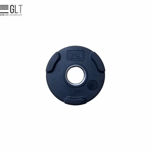 Диски обрезиненные "Кожа" GLT Fitness (1,25 - 25 кг) c 3 хватами