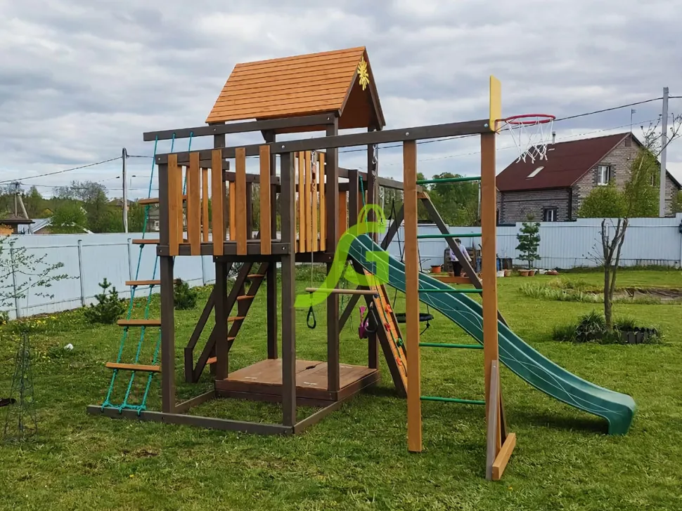 Детская игровая площадка IgraGrad Панда Фани с балконом мод.1
