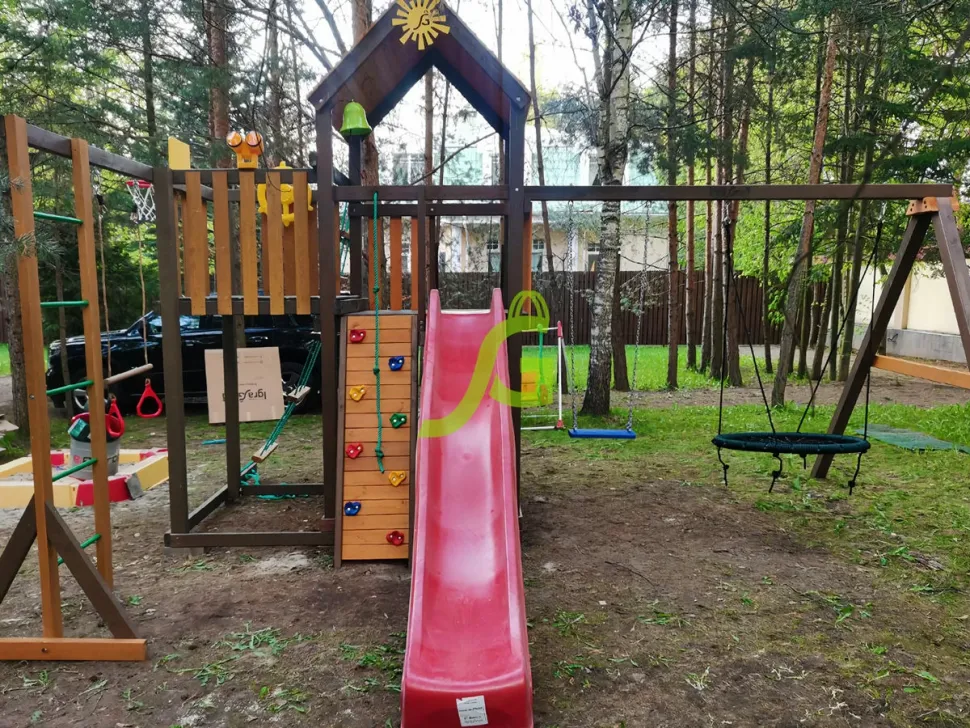 Детская игровая площадка IgraGrad Панда Фани с балконом мод.1