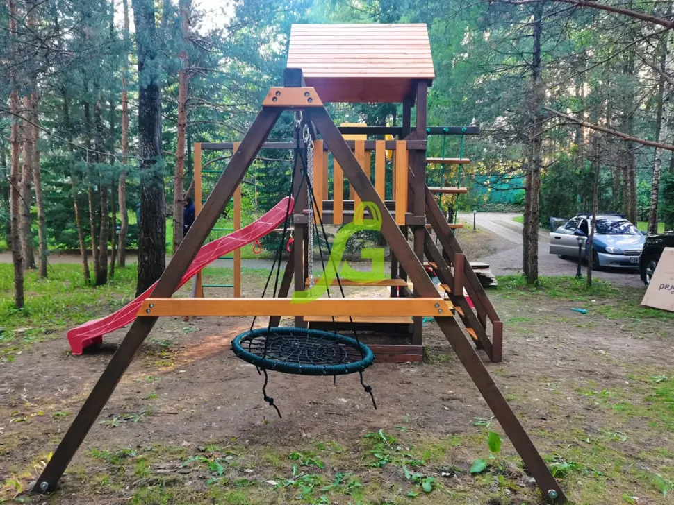 Детская игровая площадка IgraGrad Панда Фани с балконом мод.1