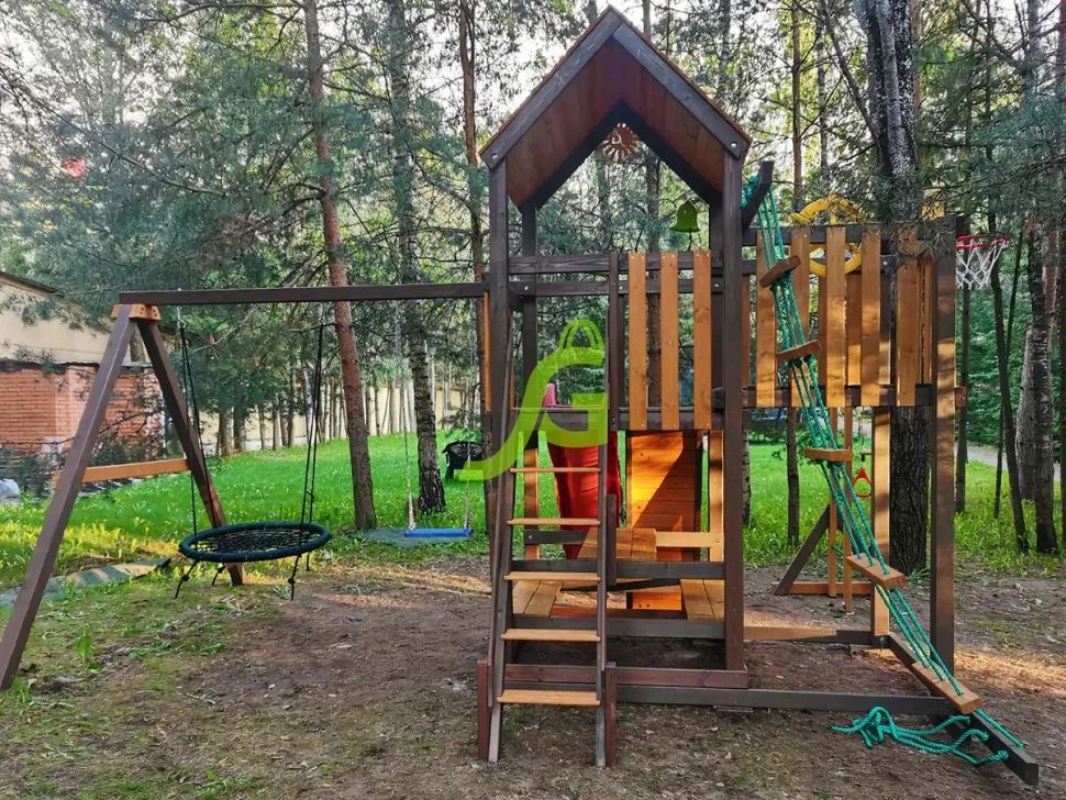Детская игровая площадка IgraGrad Панда Фани с балконом мод.1